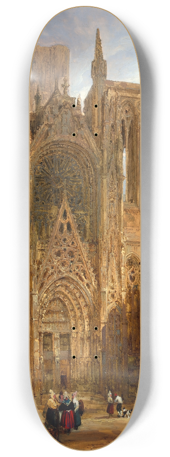 David Roberts - Rouen Cathedral 8.25 inch art skate deck