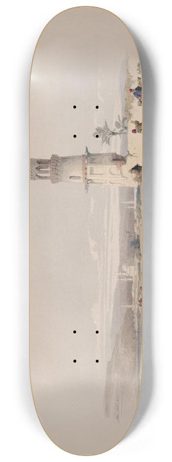 David Roberts - Siout [Asyt]. Upper Egypt. 8.25 inch art skate deck