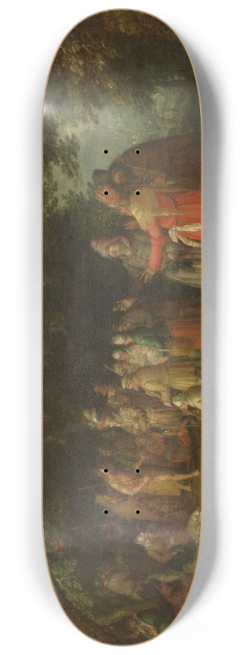 David Vinckboons - John the Baptist Preaching 8.25 inch art skate deck