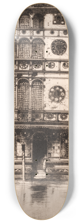 David Young Cameron - Palazzo Dario, Venice 8.25 inch art skate deck