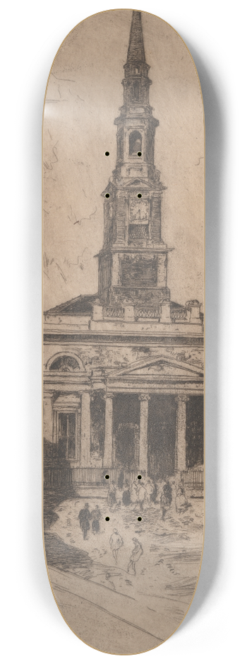 David Young Cameron - St. Enochs Church, Glasgow 8.25 inch art skate deck
