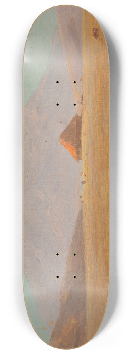 Frederic Edwin Church - Mountain plateau with hut 8.25 inch art skate deck