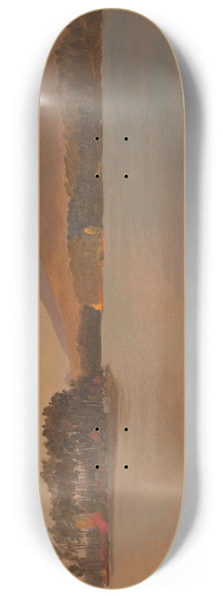 Frederic Edwin Church - Mt. Katahdin from Togue Pond 8.25 inch art skate deck