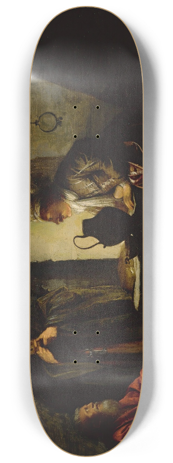 Dirck Dircksz. van Santvoort - Joseph In Prison 8.25 inch art skate deck