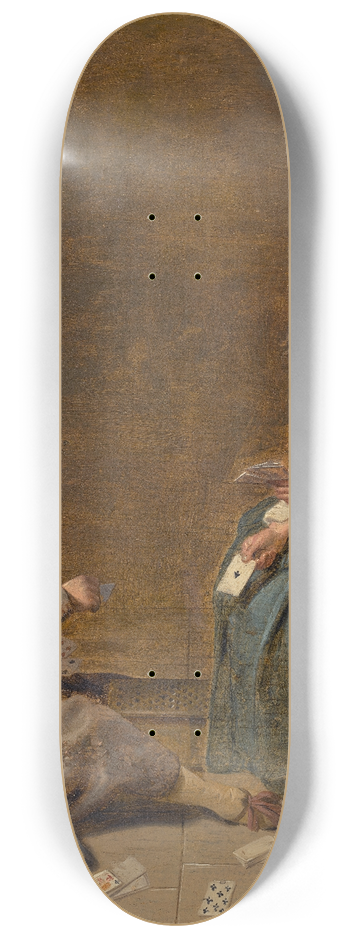 Dirck Hals - Children Playing Cards 8.25 inch art skate deck