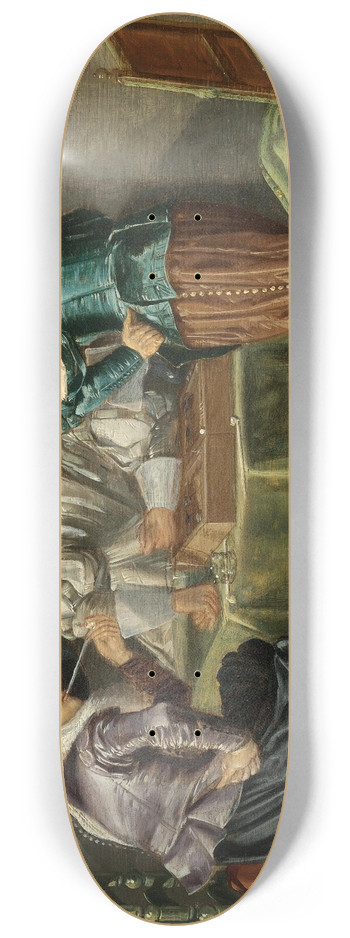 Dirck Hals - Tric-Trac Players In An Interior 8.25 inch art skate deck