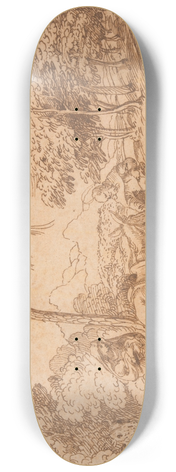 Domenico Campagnola - The Flight into Egypt 8.25 inch art skate deck