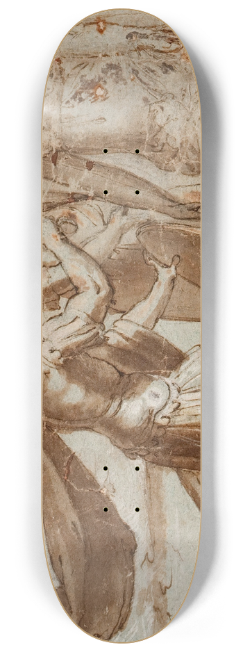 Domenico Cresti - Mars, Mercury, and Minerva 8.25 inch art skate deck