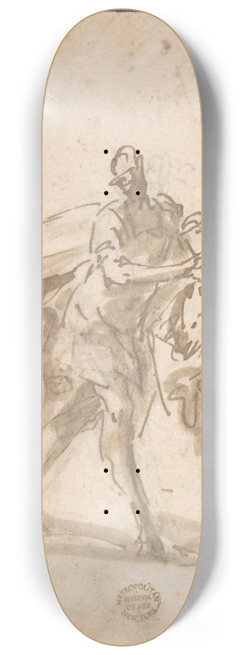 Domenico Mondo - Three Figures 8.25 inch art skate deck