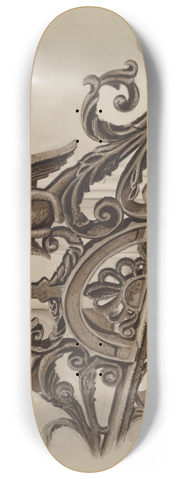 Al Curry - Cast Iron Ornament 8.25 inch art skate deck