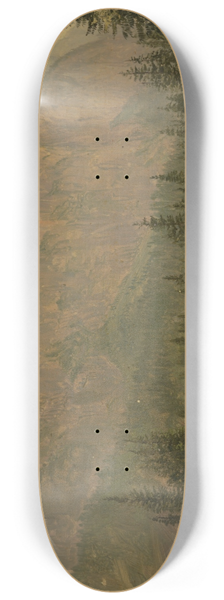 Frederic Edwin Church - The Hintersee, near Berchtesgaden, Bavaria 8.25 inch art skate deck