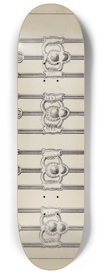 Al Curry - Cast Iron Window Balcony 8.25 inch art skate deck