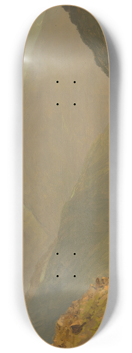 Frederic Edwin Church - The Watzmann and Goell, near Berchtesgeden 8.25 inch art skate deck