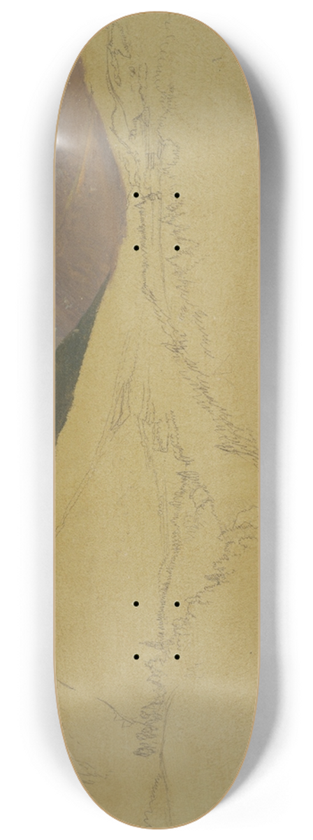 Frederic Edwin Church - The Watzmann, near Berchtesgaden, Bavaria 8.25 inch art skate deck