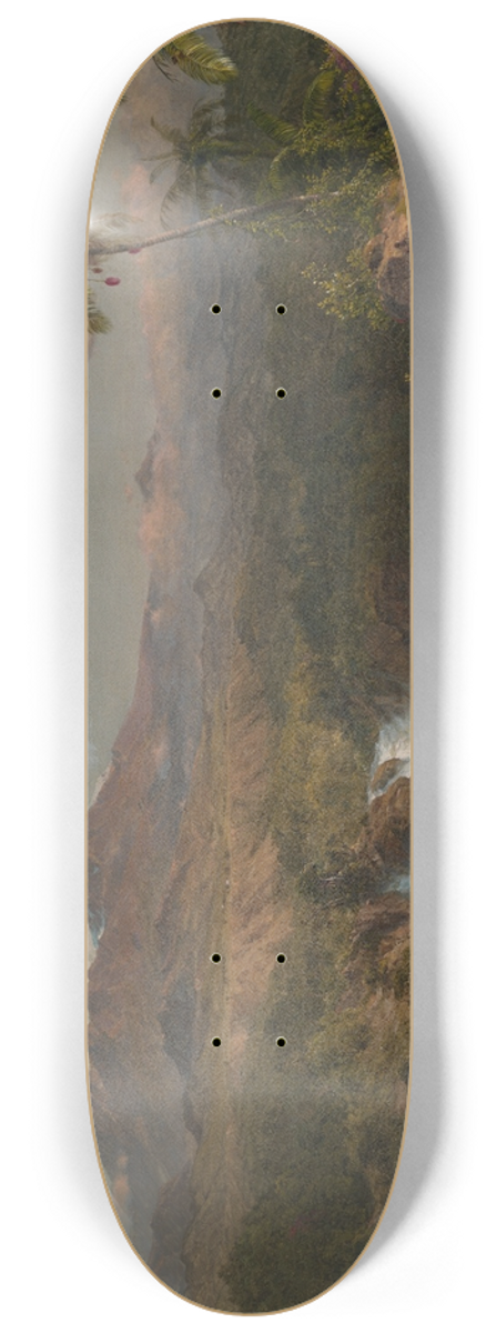 Frederic Edwin Church - View of Cotopaxi 8.25 inch art skate deck