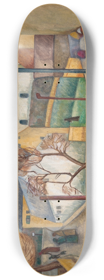Dora Bromberger - Village Street (Sometimes)Winter 8.25 inch art skate deck