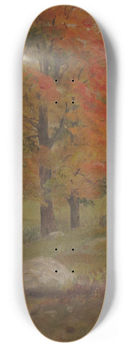 Frederic Edwin Church - Woods in autumn 8.25 inch art skate deck