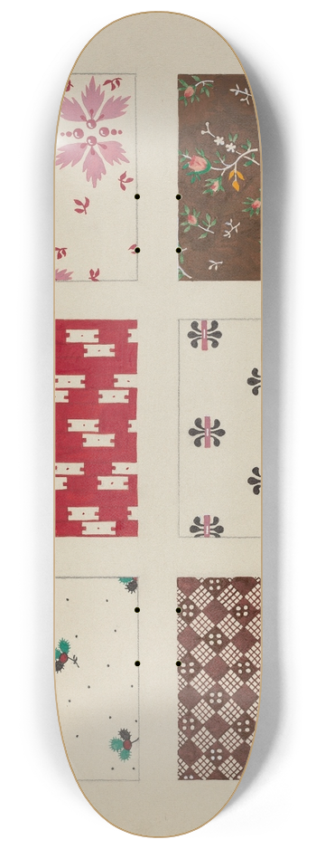 Dorothy Posten - Materials from Quilt 8.25 inch art skate deck