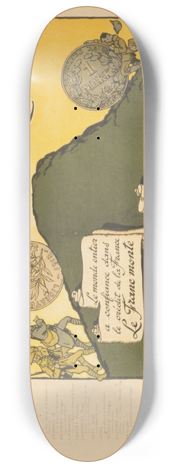 douard Bernard - Souscrivez  lEmprunt de la Libration 8.25 inch art skate deck