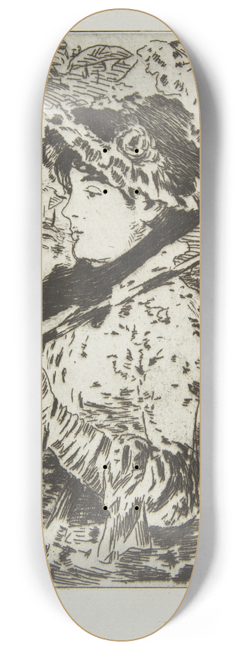 douard Manet - Jeanne (Spring) 8.25 inch art skate deck