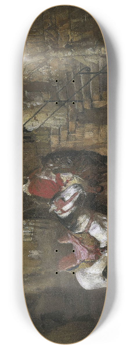 Frederick Arthur Bridgman - Horseman In A Courtyard 8.25 inch art skate deck