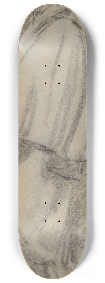douard Manet - Man Wearing a Cloak (verso) 8.25 inch art skate deck