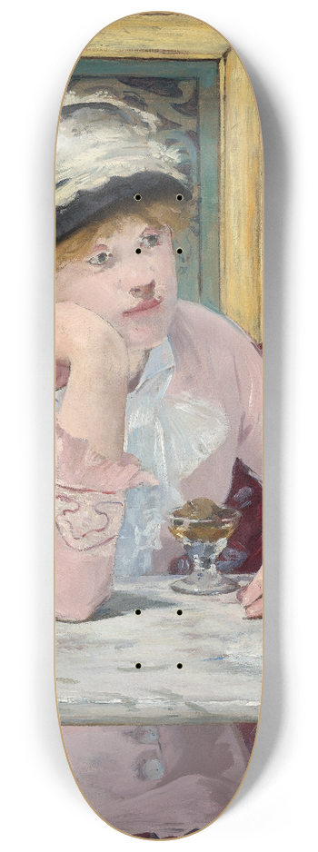 douard Manet - Plum Brandy 8.25 inch art skate deck