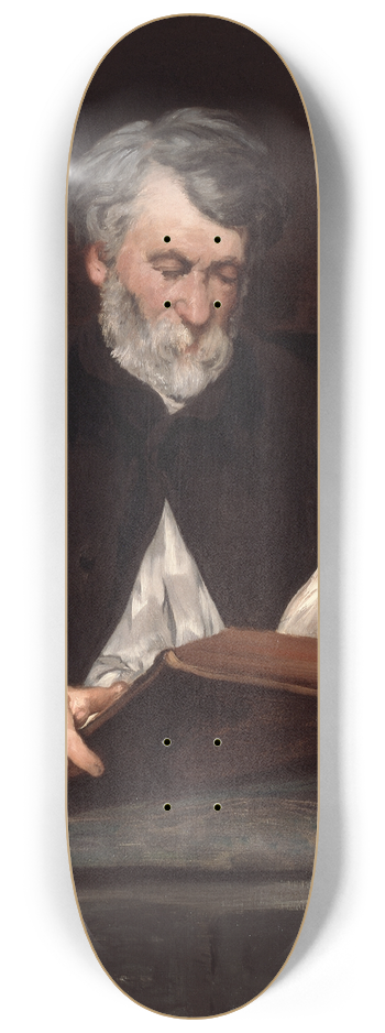 douard Manet - The Reader 8.25 inch art skate deck