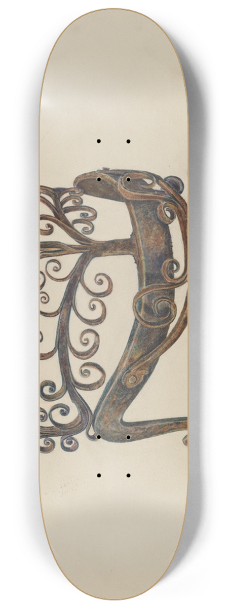 Al Curry - Crown 8.25 inch art skate deck