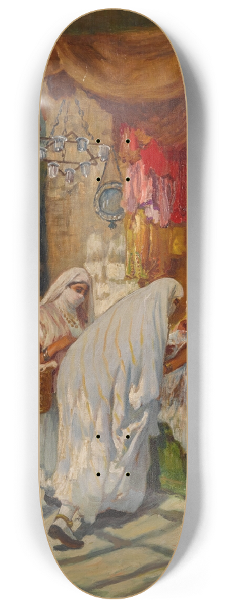 Frederick Arthur Bridgman - The Bazaar 8.25 inch art skate deck