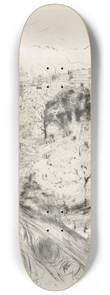 douard Vuillard - Square Vintimille 8.25 inch art skate deck