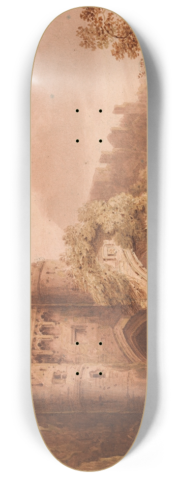 Frederick Calvert - Carisbrook Castle, Isle of Wight 8.25 inch art skate deck