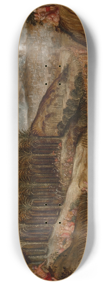 Dutch School - Christs triumphal entry into Jerusalem 8.25 inch art skate deck