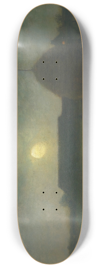 Dwight William Tryon - Moonlight 8.25 inch art skate deck