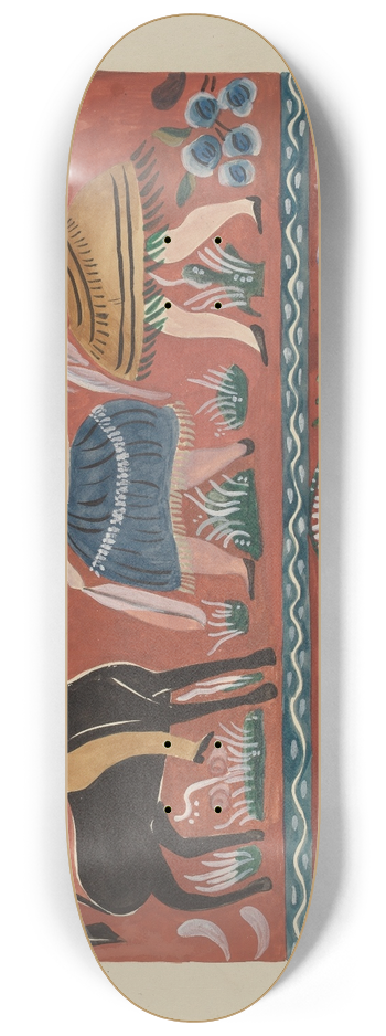 E. Boyd - Painted Chest 8.25 inch art skate deck