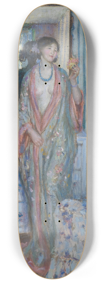 Frederick Carl Frieseke - The Robe 8.25 inch art skate deck