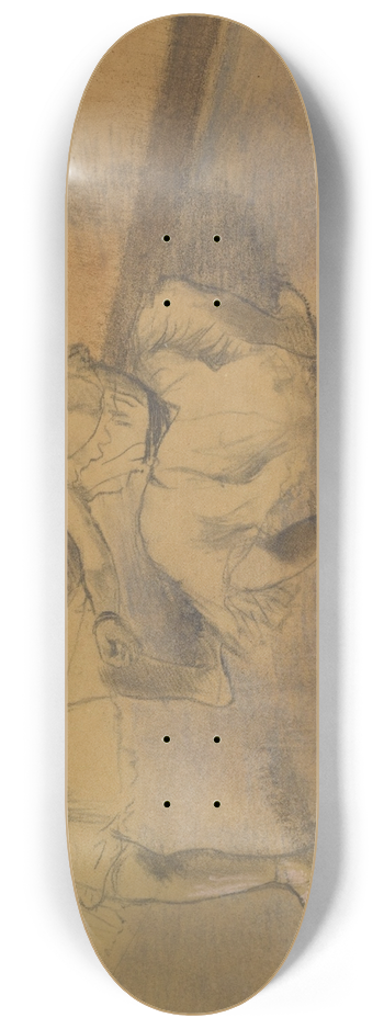 Edgar Degas - Danseuses  la barre 8.25 inch art skate deck