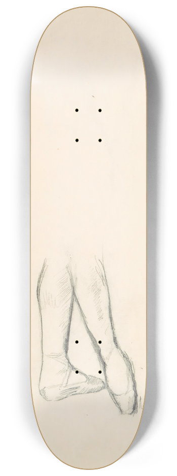 Edgar Degas - Figure Studies 12 8.25 inch art skate deck