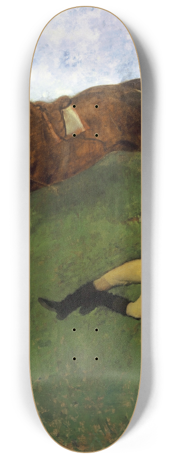 Edgar Degas - Injured Jockey 8.25 inch art skate deck