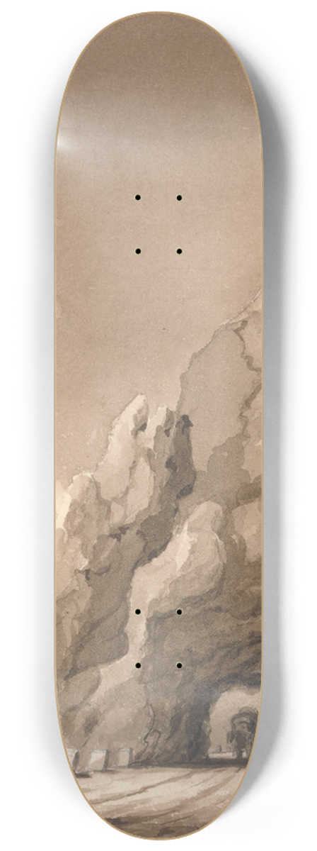 Frederick Catherwood - Mountain Road 8.25 inch art skate deck