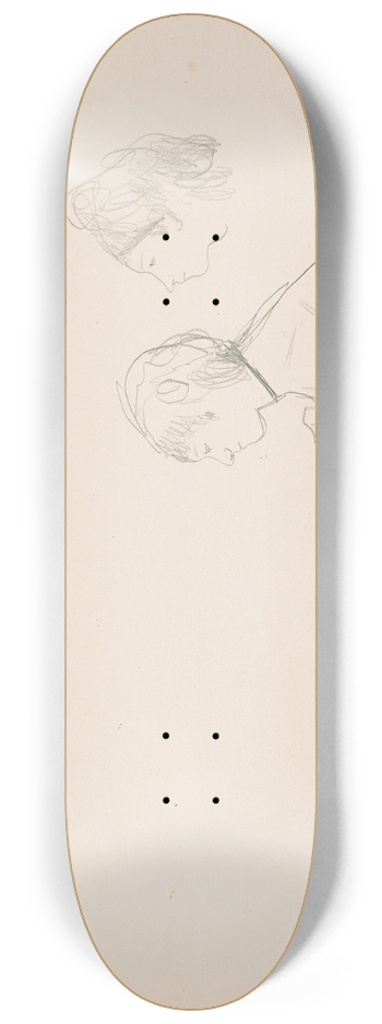 Edgar Degas - Sketches of a Caf Singer 8.25 inch art skate deck