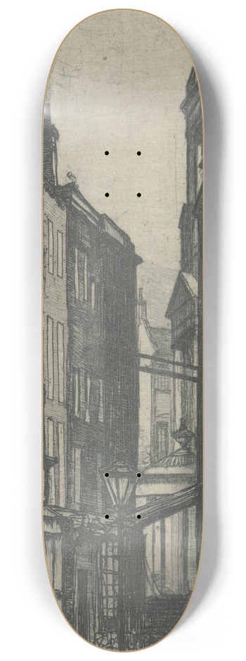 Edgar M. Wilson - Church Row, Strand 8.25 inch art skate deck