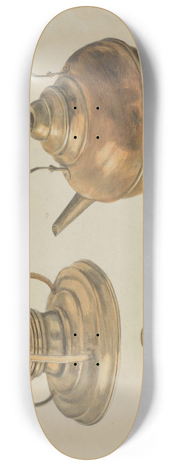 Edith Magnette - Burner and Kettle 8.25 inch art skate deck