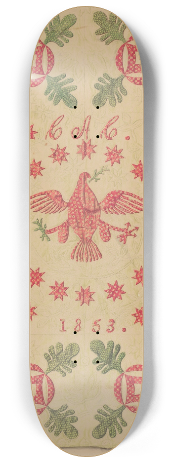 Edith Magnette - Quilt 8.25 inch art skate deck