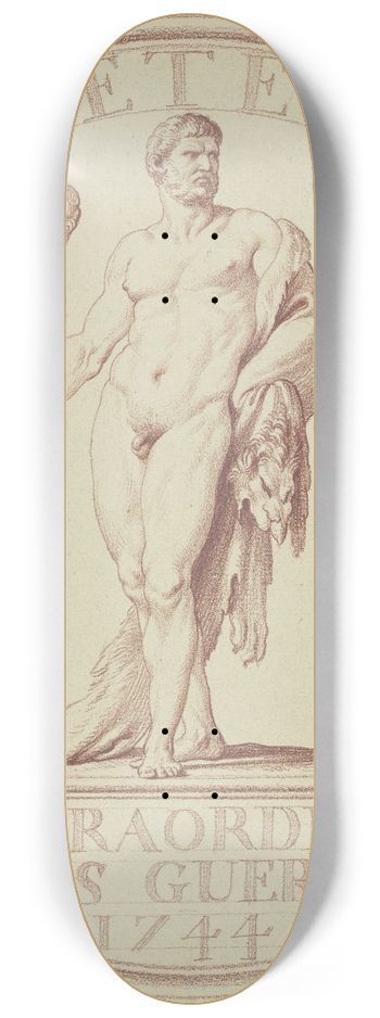 Edm Bouchardon - Herkules mit Fell und Keule 8.25 inch art skate deck