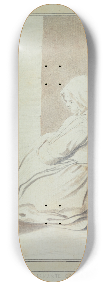 Edm Bouchardon - Les cris de Paris. La charmante Catin 8.25 inch art skate deck