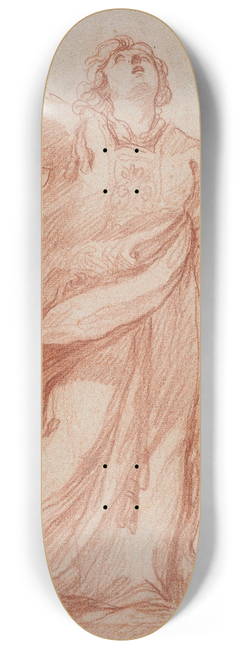 Edm Bouchardon - Saint Stephen in Ecstasy 8.25 inch art skate deck