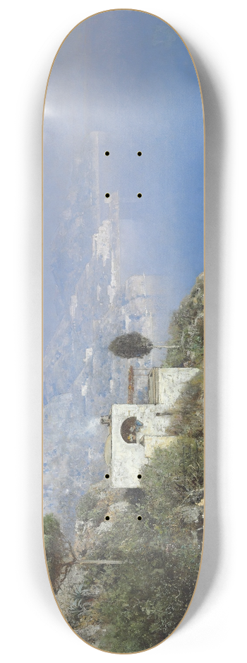 Edmund Berninger - A View Of Capri 8.25 inch art skate deck