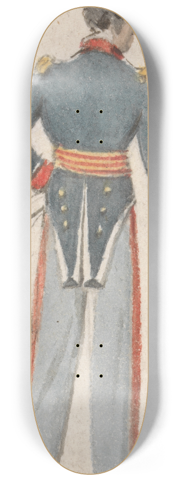 Edmund Thomas Parris - Back View of a Soldier 8.25 inch art skate deck