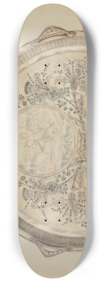 Al Curry - Silver Platter 8.25 inch art skate deck